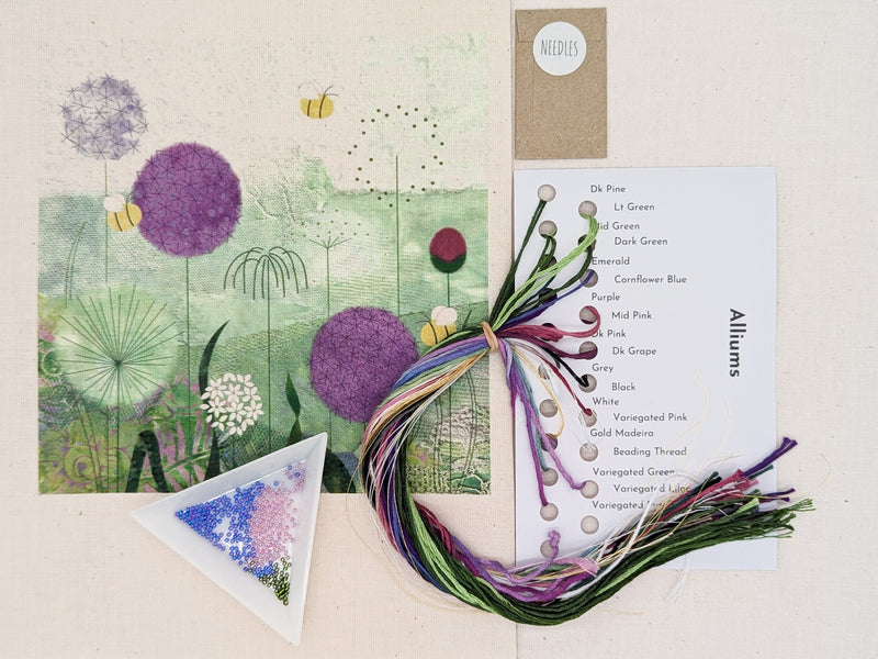 Alliums Embroidery Kit