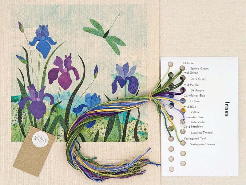Irises Hand Embroidery Kit