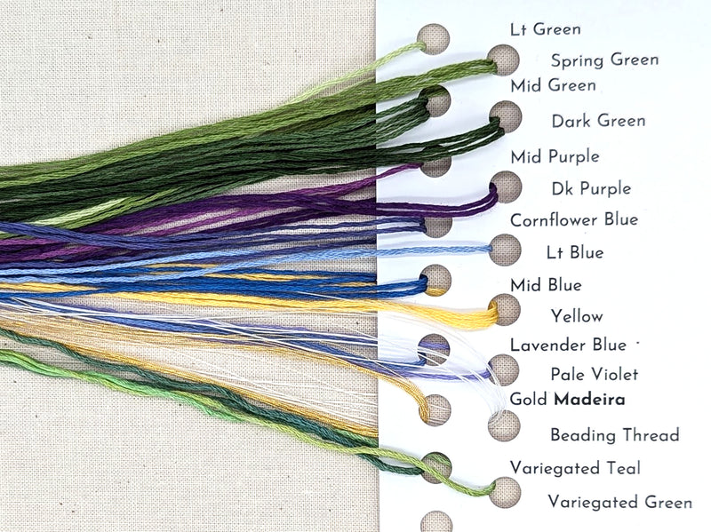 Irises Hand Embroidery Kit