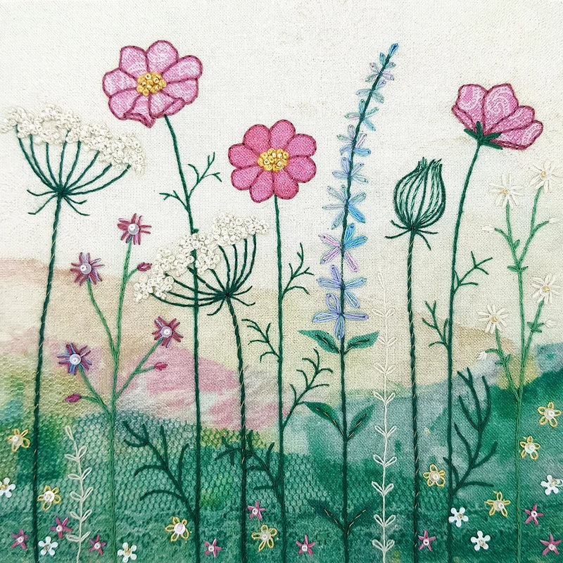 Summer Hedgerow Hand Embroidery Kit