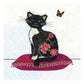 Butterfly Cat Greeting Card