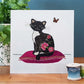 Butterfly Cat Greeting Card