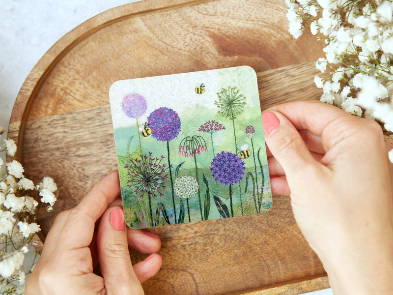 Wooden coasters, Set of 4