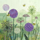 Alliums Fabric Panel