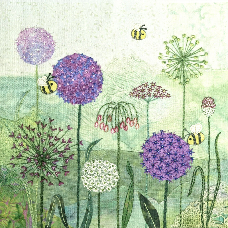 Alliums Fabric Panel