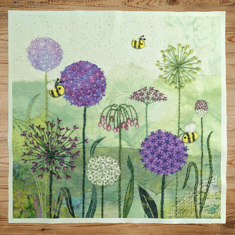 Alliums Fabric Panel