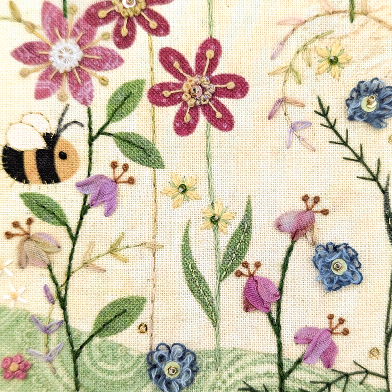 Bee Meadow Hand Embroidery Kit