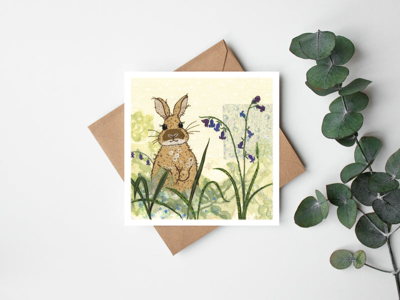 Bluebell Bunny Greeting Card