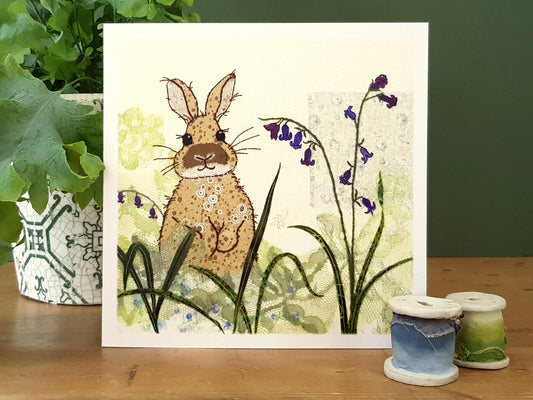 Bluebell Bunny Greeting Card