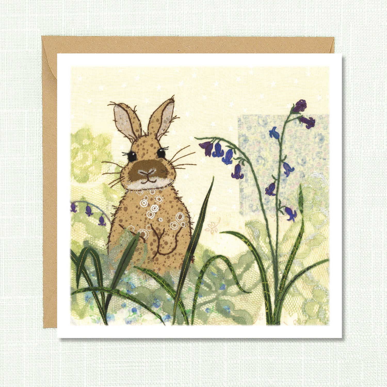 Bluebell Bunny Greeting Card