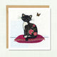 Butterfly Cat Greeting Card