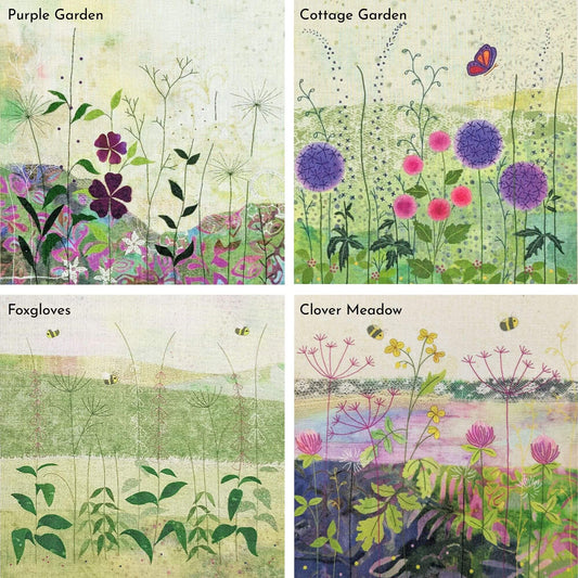Custom Bundle Set of 4 Small Fabric Panels