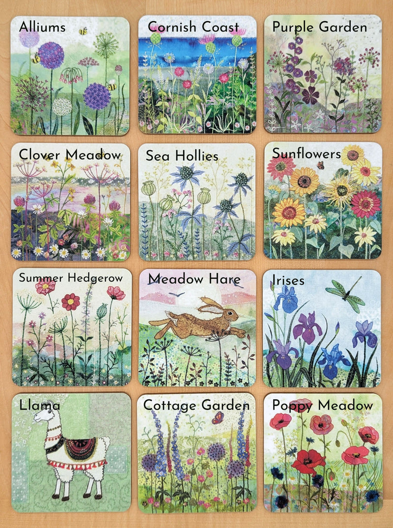 Wooden coasters, Set of 4