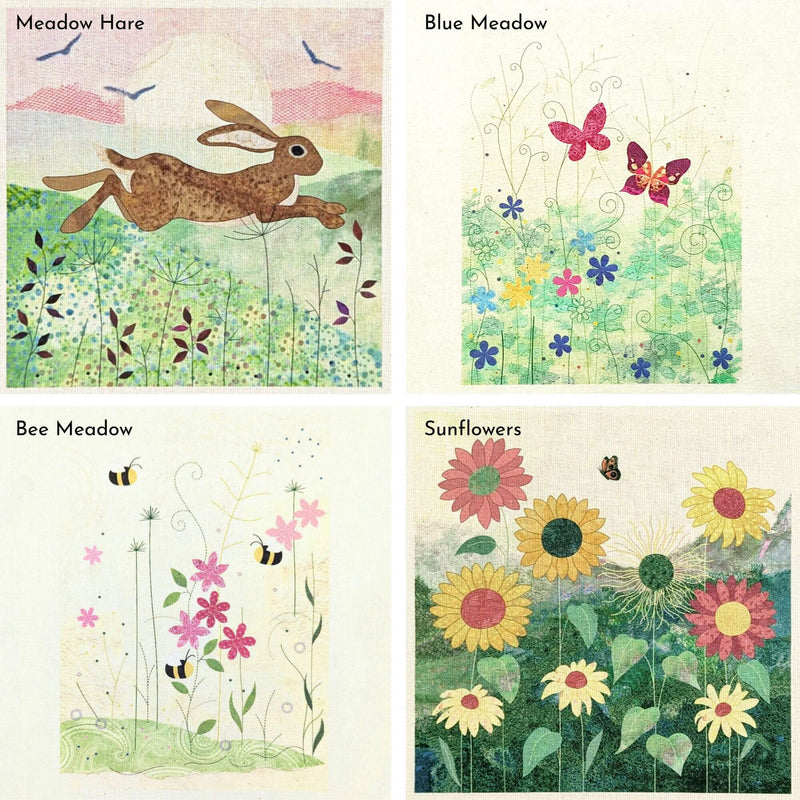 Custom Bundle Set of 4 Small Fabric Panels