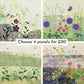 Custom Bundle Set of 4 Small Fabric Panels