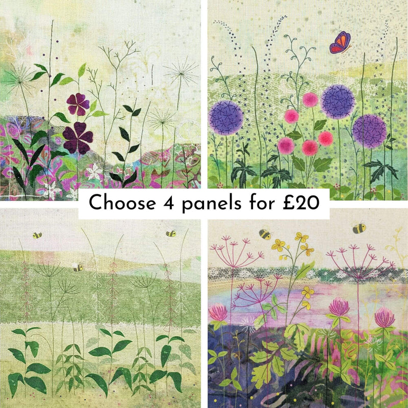 Custom Bundle Set of 4 Small Fabric Panels