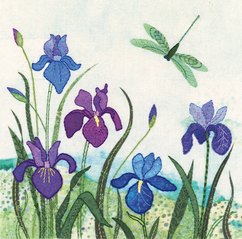 Irises Hand Embroidery Kit