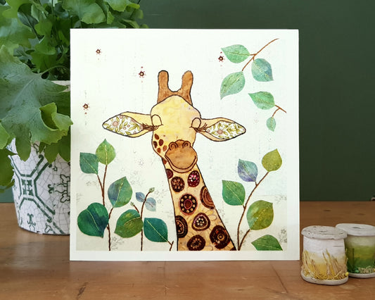 Giraffe Greetings Card