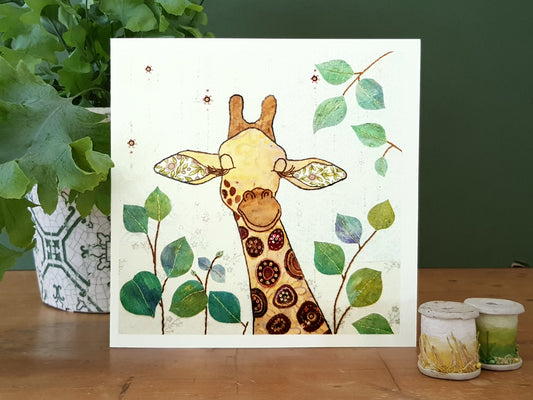 Giraffe Greetings Card