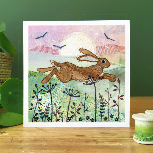 Meadow Hare Greeting Card