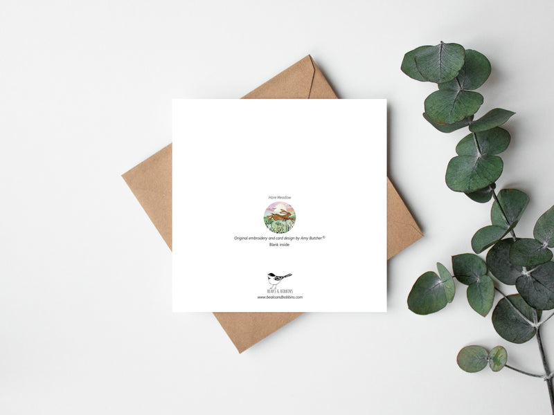 Meadow Hare Greeting Card