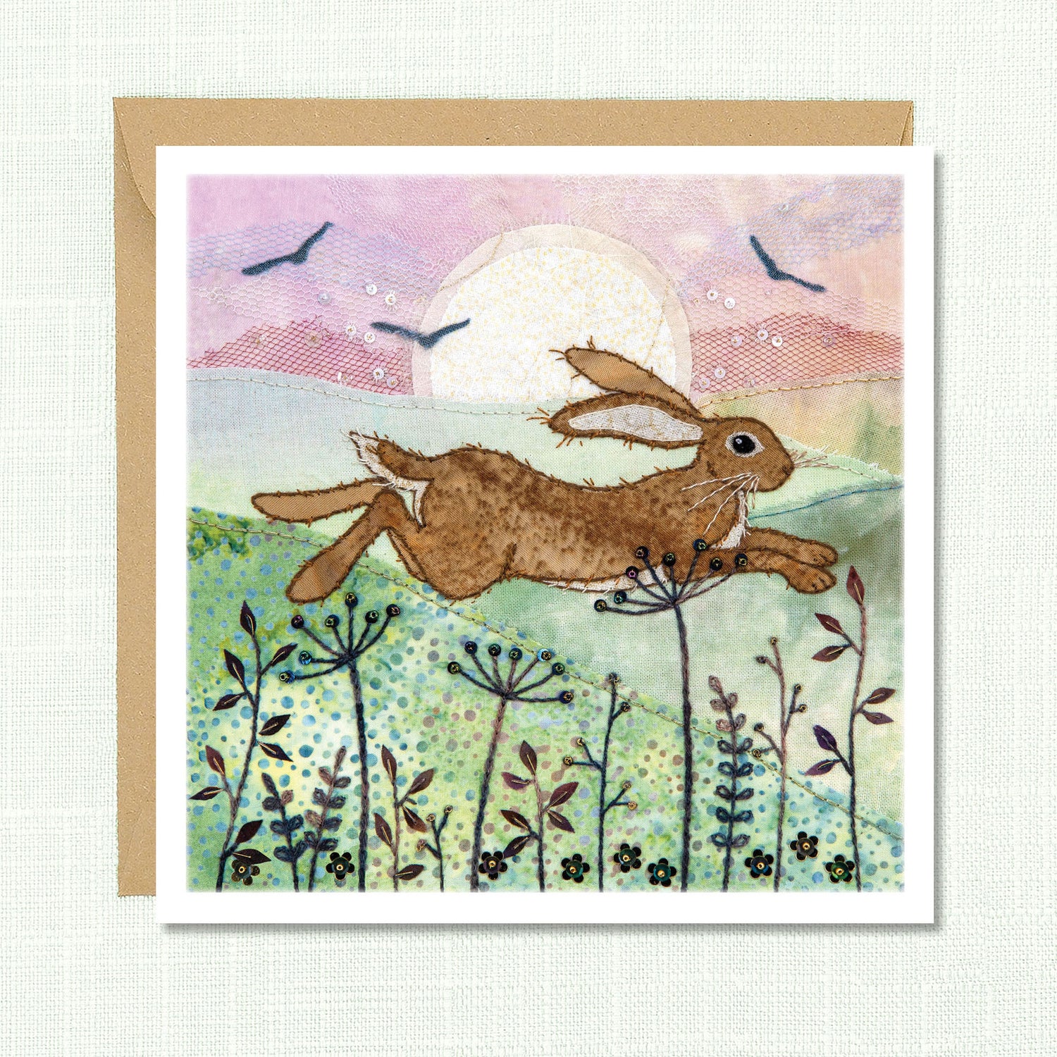 Meadow Hare Greeting Card