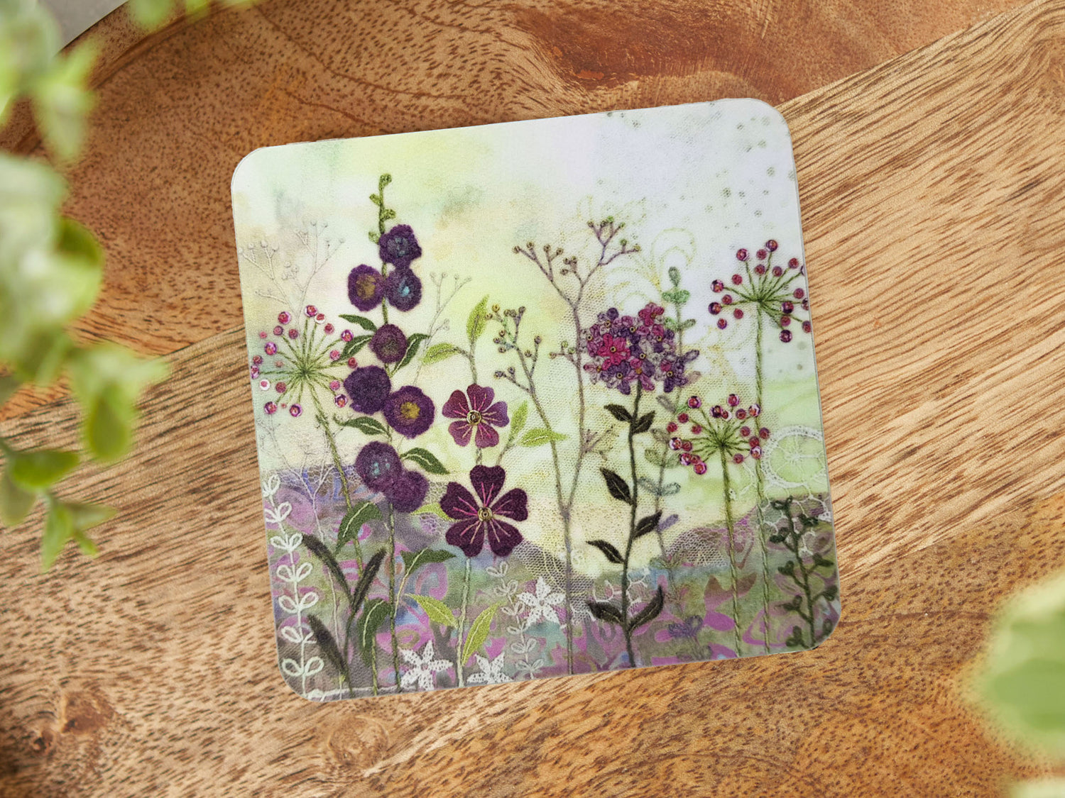 Purple Garden Coaster