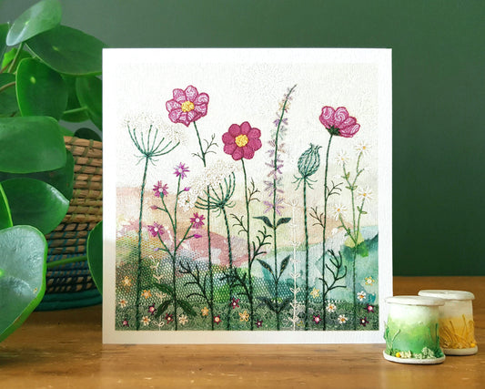 Summer Hedgerow Greetings Card