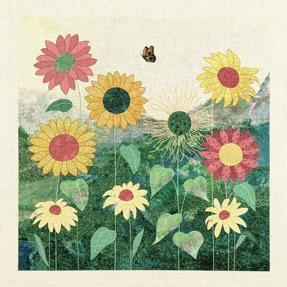 Sunflowers Kit Panel