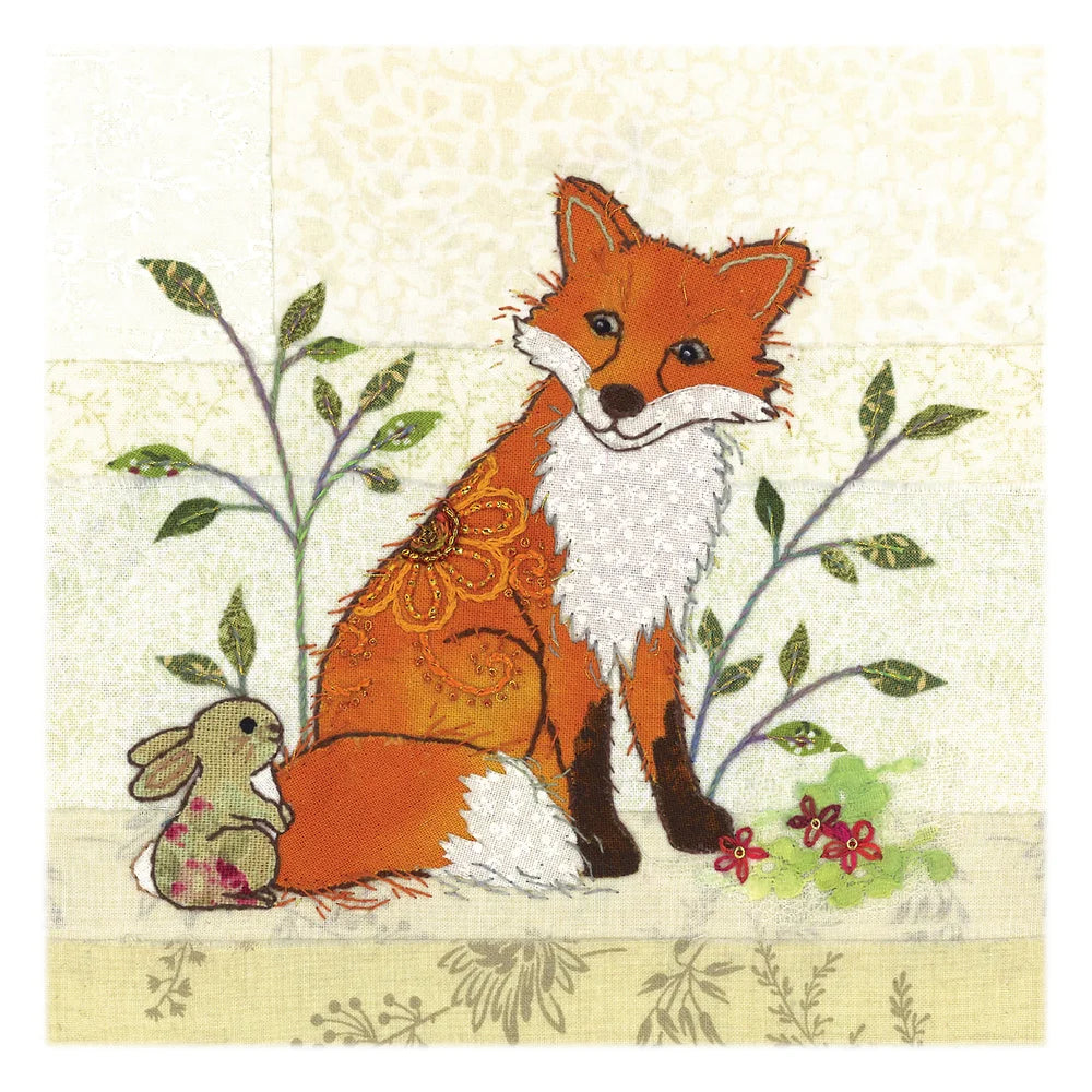 Fox and Rabbit Greetings Card