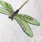 Dragonfly Irises Fabric Panel