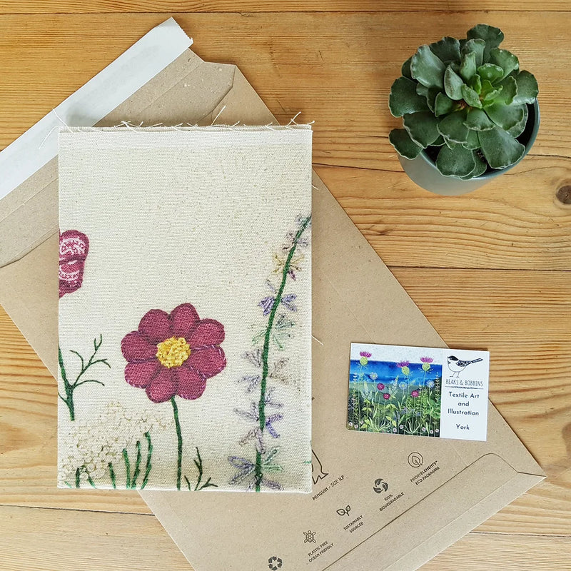 Summer Hedgerow Fabric Panel