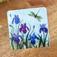 Dragonfly Irises Coaster