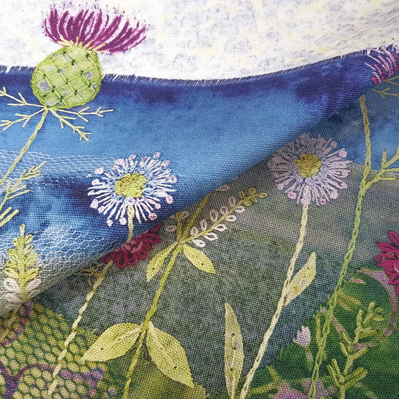 Cornish Coast Fabric Panel