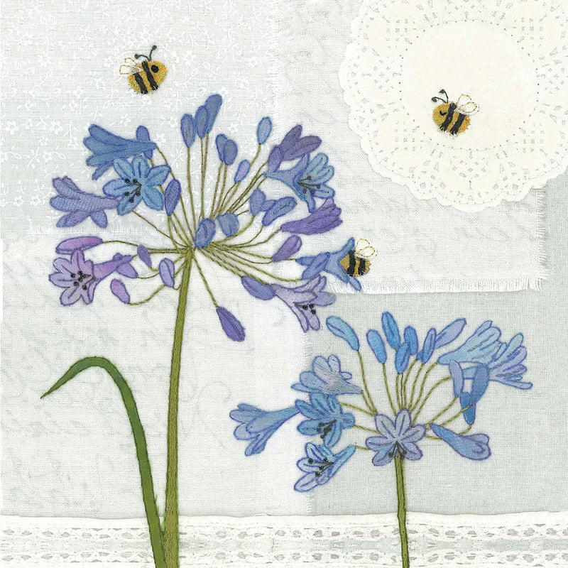 Agapanthus Fabric Panel