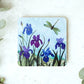 Dragonfly Irises Coaster