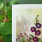 Purple Garden Greetings Card