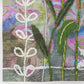 Purple Garden Fabric Panel