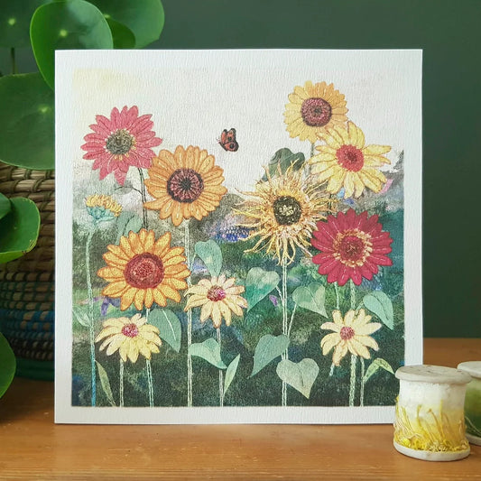 Sunflowers Greetings Card