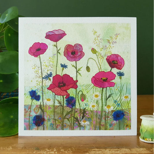 Poppy Meadow Greetings Card