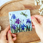 Dragonfly Irises Coaster