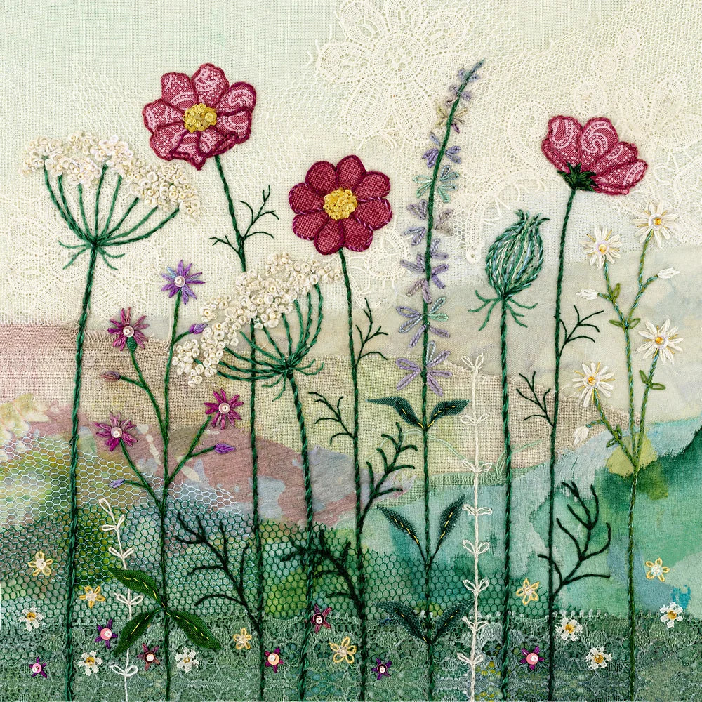 Summer Hedgerow Fabric Panel