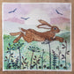 Hare Meadow Fabric Panel